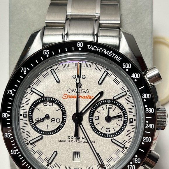 Omega | Accessories | Omega Speedmaster Racing Coaxial 44mm White Dial ...